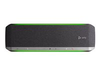 Poly Sync 60 - Haut-parleur intelligent - Bluetooth - sans fil, filaire - USB-C, USB-A - noir, argent - certifié Zoom 772C2AA