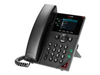 Poly VVX 250 - OBi Edition - téléphone VoIP - (conférence) à trois capacité d'appel - SIP, RTP, SRTP, SDP - 4 lignes - noir 89B58AA