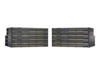 Cisco Catalyst 2960X-24PD-L - Commutateur - Géré - 24 x 10/100/1000 (PoE+) + 2 x 10 Gigabit SFP+ - de bureau, Montable sur rack - PoE+ (370 W) - reconditionné WS-C2960X-24PDL-RF
