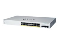 Cisco Business 220 Series CBS220-24FP-4X - Commutateur - intelligent - 24 x 10/100/1000 (PoE+) + 4 x SFP+ 10 Go (liaison montante) - Montable sur rack - PoE+ (382 W) - remanufacturé CBS220-24FP4XEU-RF