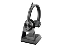Poly Savi 7310 - Savi 7300 series - micro-casque - sur-oreille - DECT - sans fil - Suppresseur de bruit actif - USB-A via adaptateur DECT - noir - certifié UC 8L561AA#ABB