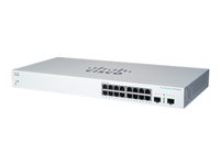Cisco Business 220 Series CBS220-16T-2G - Commutateur - intelligent - 16 x 10/100/1000 + 2 x Gigabit SFP (liaison montante) - Montable sur rack - remanufacturé CBS220-16T-2GEU-RF