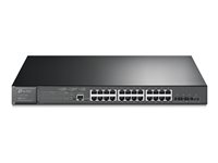 TP-Link JetStream TL-SG3428XMP V3.6 - Commutateur - C2+ - Géré - 24 x 10/100/1000 (PoE+) + 4 x 10 Gigabit SFP+ - Montable sur rack - PoE+ (384 W) SG3428XMP